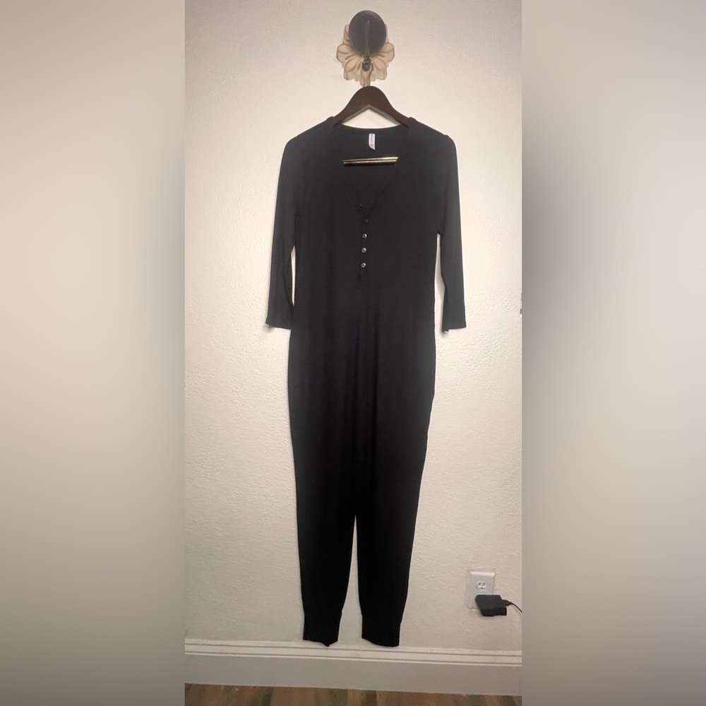 Athleta Wind Down Sleep Romper with Button Placket - image 3